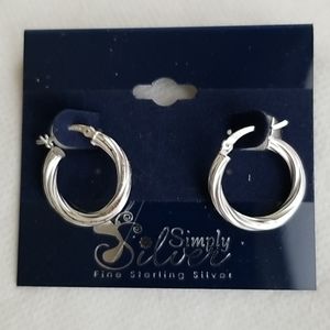 Sterling  Silver Hoop Earrings